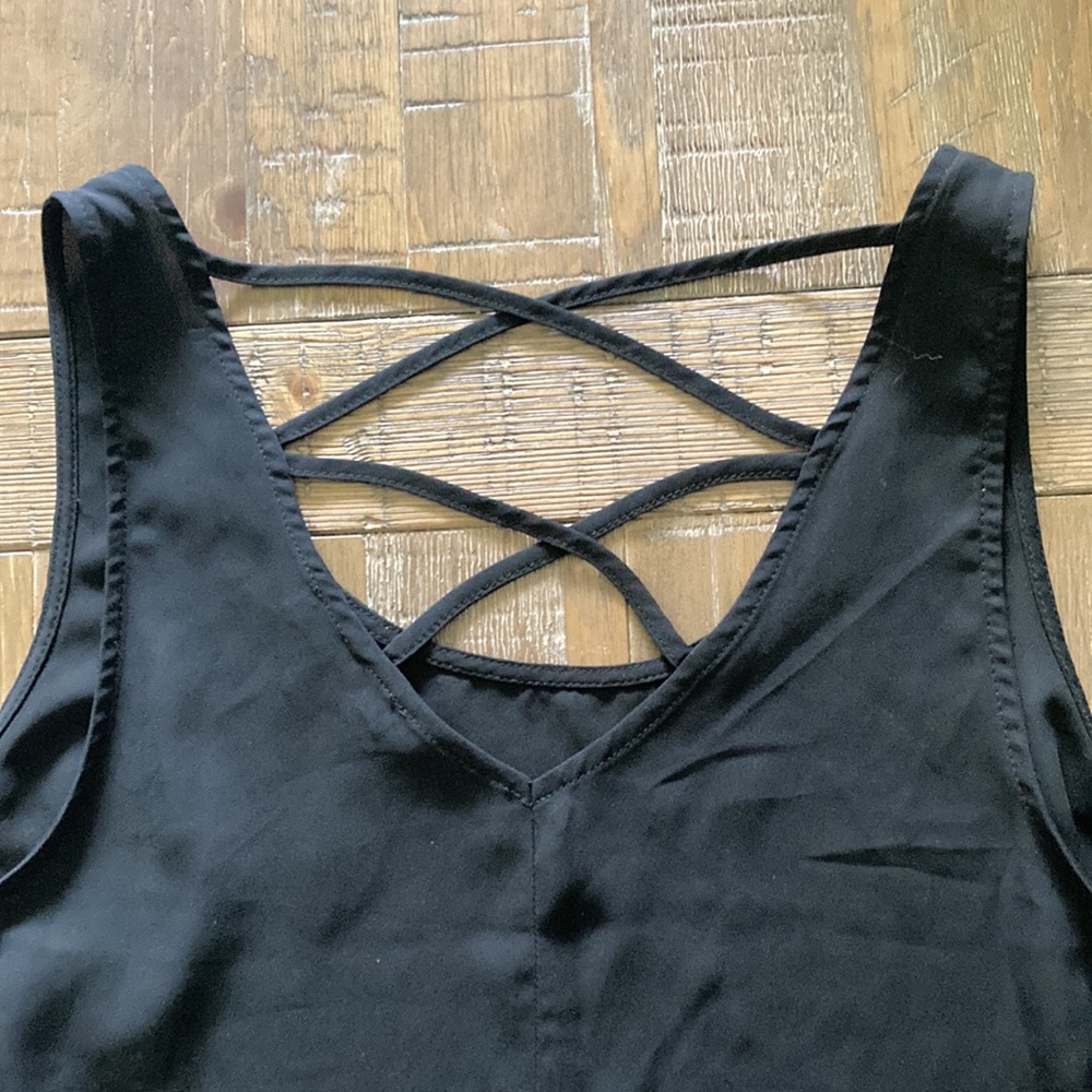 Embroidered & Fringe Tank - Picture 4 of 8